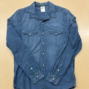 H&M denim western shirt